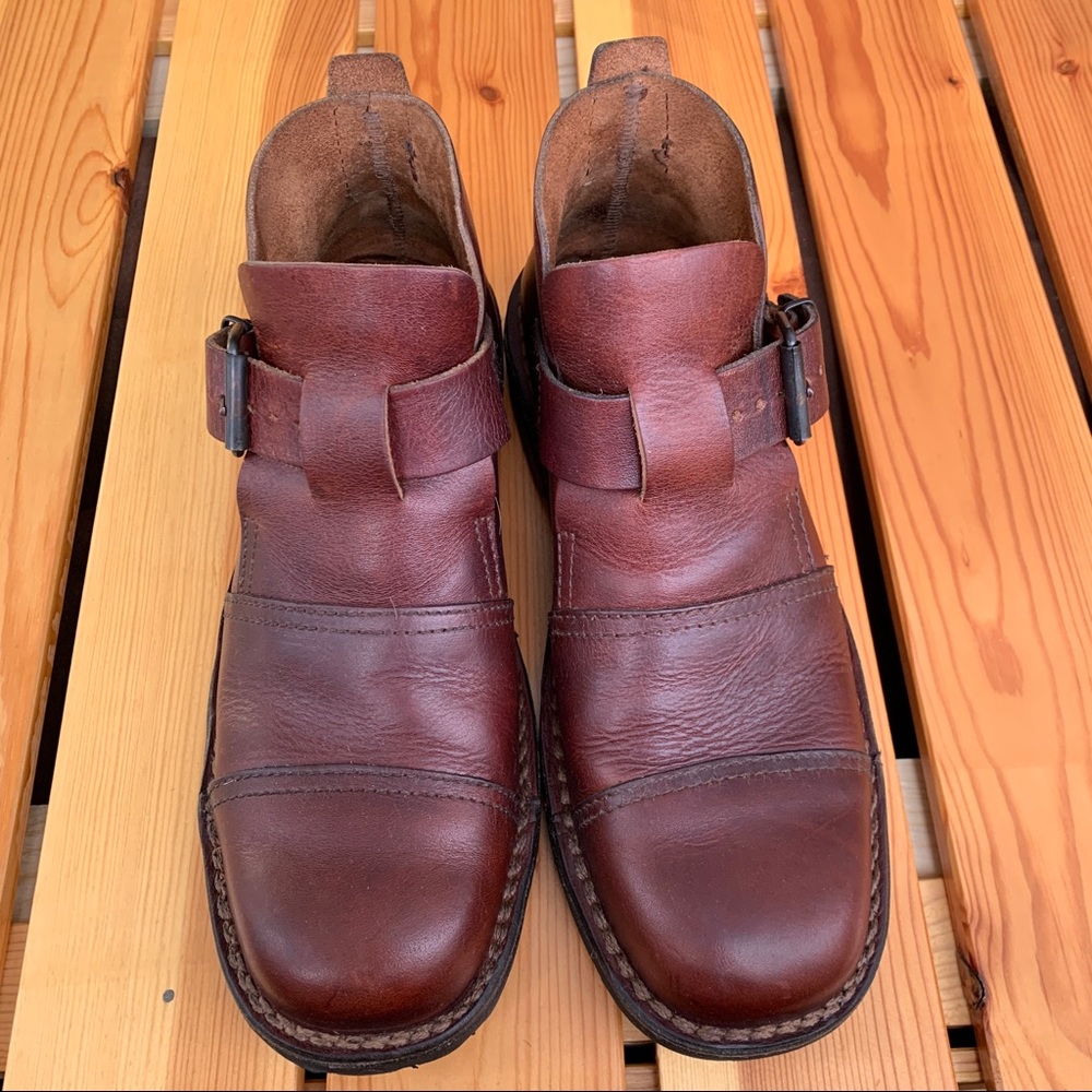 Vintage 1990's Stone Ridge brown leather ankle boots